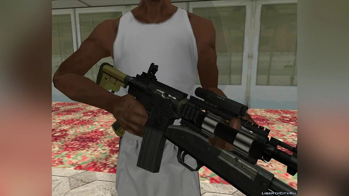 M4 MGS PACK (AIMPOINT&IRON SIGHT) / GTA San Andreas
