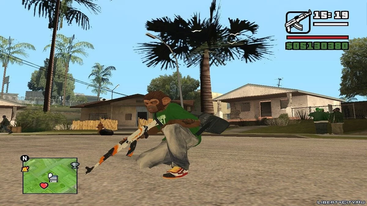 AK-47 ASIIMOV из CS:GO / GTA San Andreas
