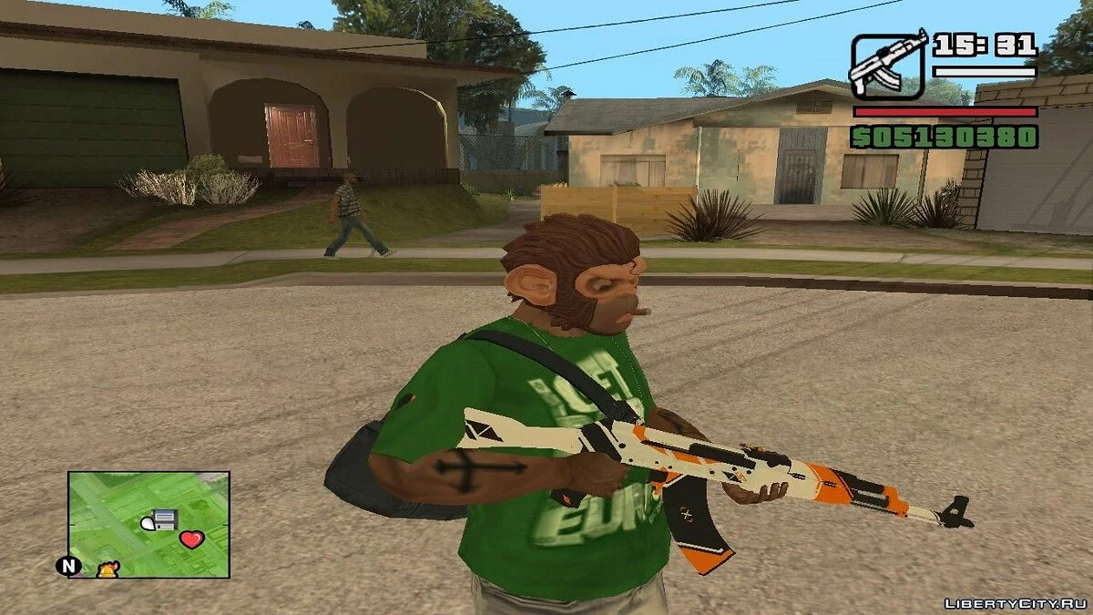 AK-47 ASIIMOV из CS:GO / GTA San Andreas