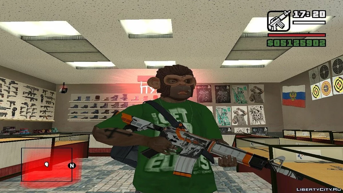 M4A4 ASIIMOV из CS:GO / GTA San Andreas