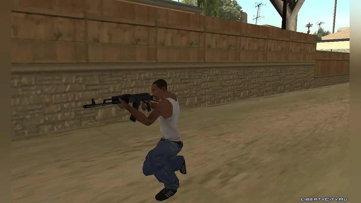 АКС-74 из игры Paranoia / GTA San Andreas