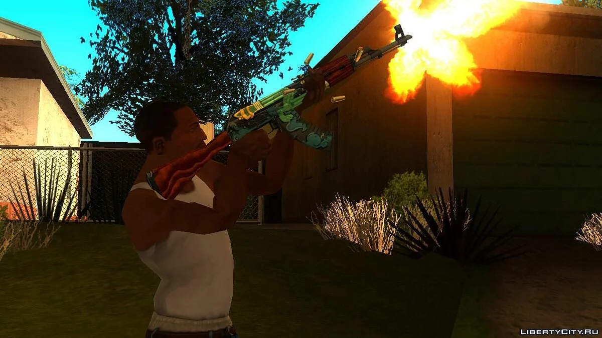 AK-47 Огненный Змей / GTA San Andreas