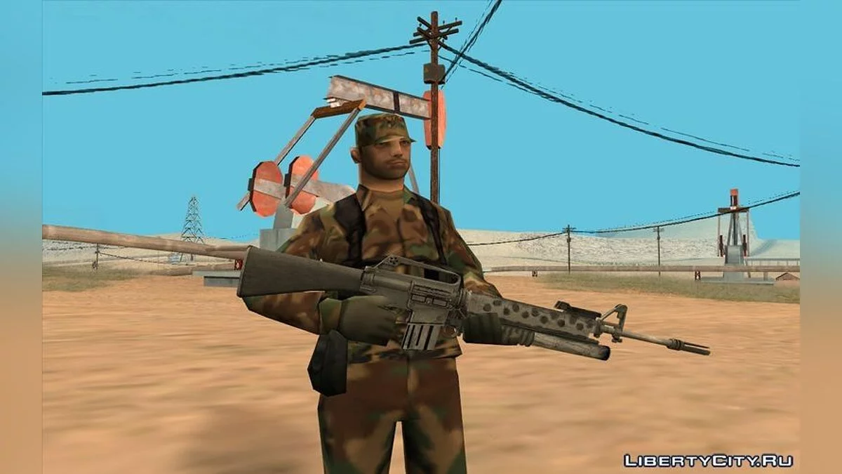 M16 and M16+M203 / GTA San Andreas