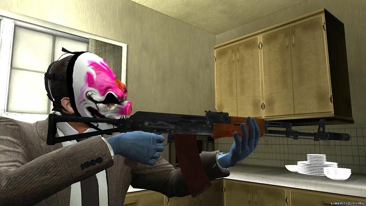 АКС-74 из PAYDAY 2 / GTA San Andreas