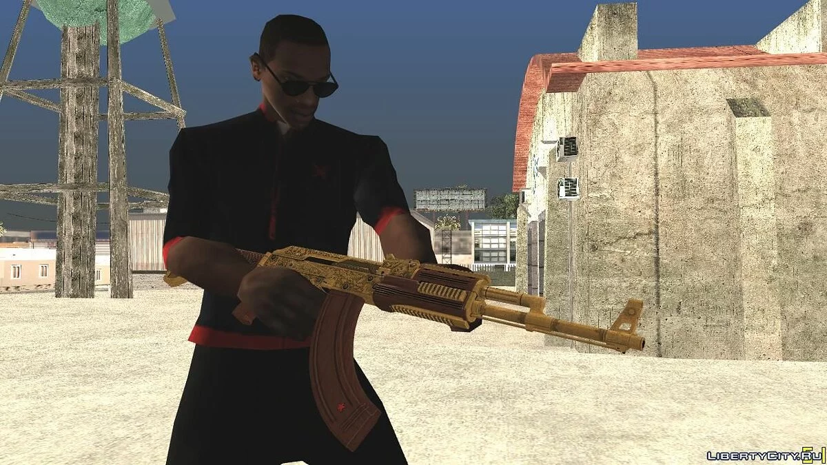 GTA V Assault Rifle (Luxury Camo) / GTA San Andreas