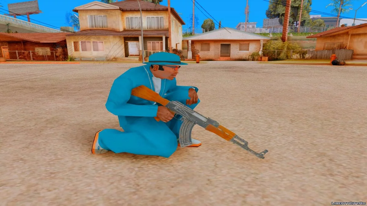 АК-47 из Uncharted 4 / GTA San Andreas