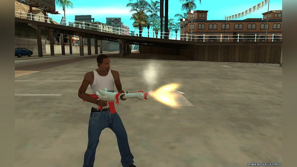 Правила выживания: резиновая курица-автомат / GTA San Andreas