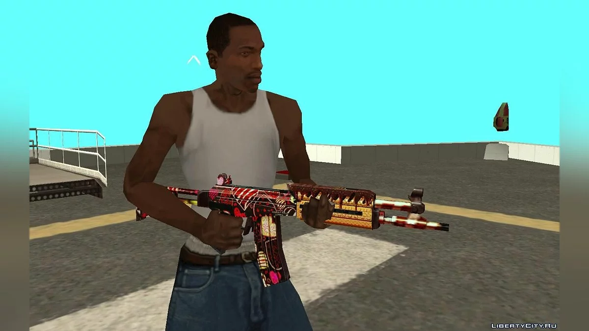 Шоколадный Галил из игры \"Special Force\" / GTA San Andreas