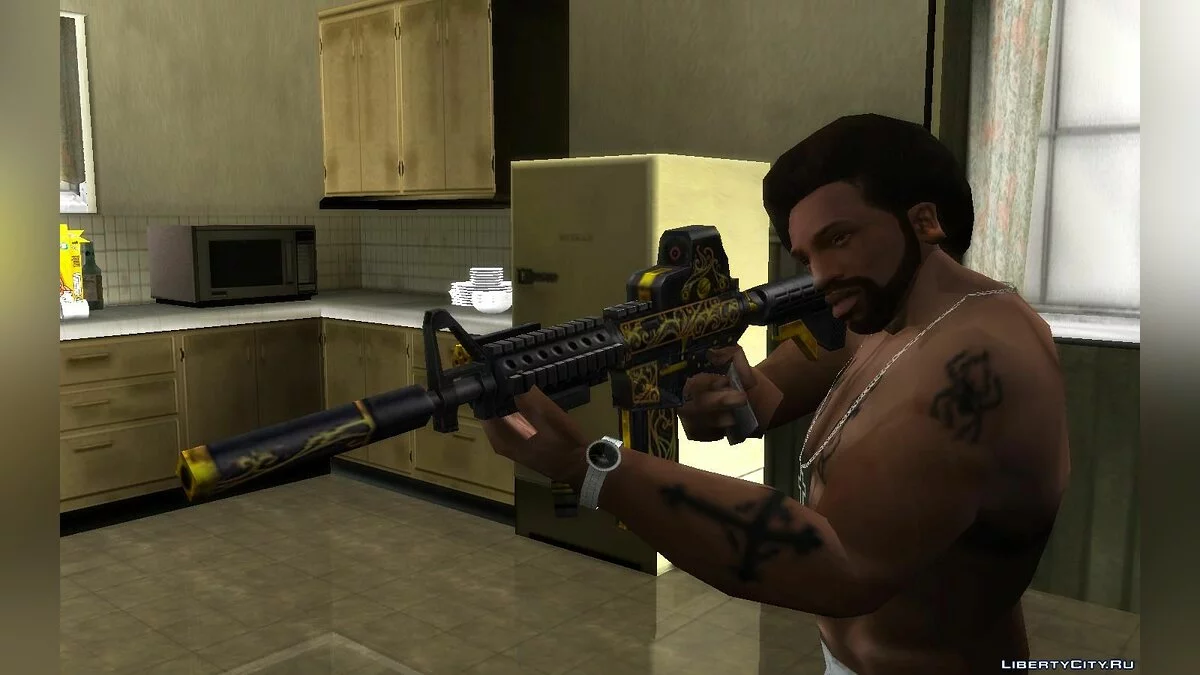 Antique M4A1 из игры SFPH Playpark / GTA San Andreas