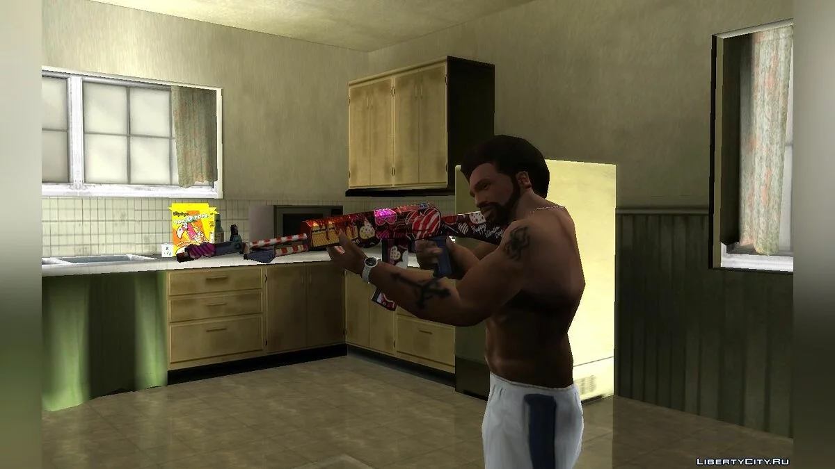 Chocolate AN94 из игры SFPH Playpark / GTA San Andreas