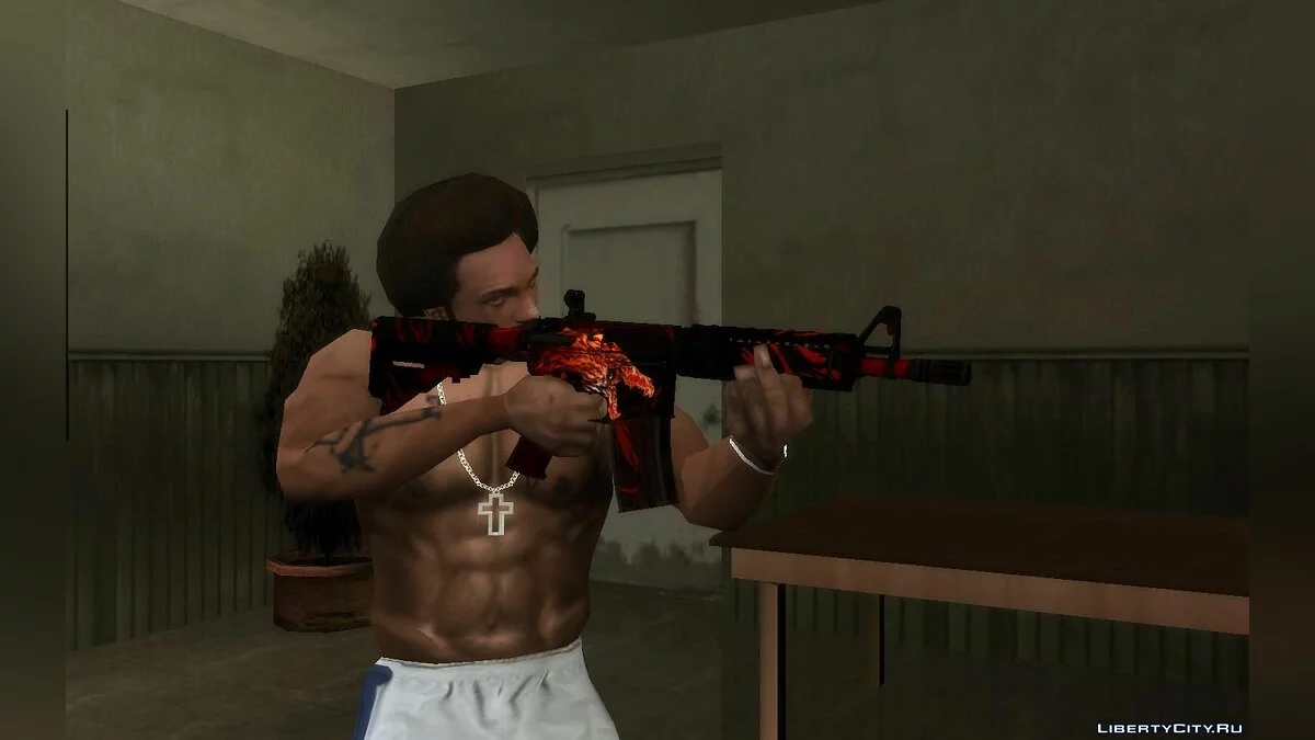 M4A4 Howl из игры CSGO / GTA San Andreas