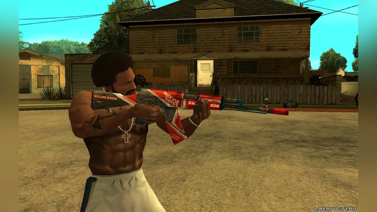 Red Thunder AK47 из игры SFPH Playpark / GTA San Andreas