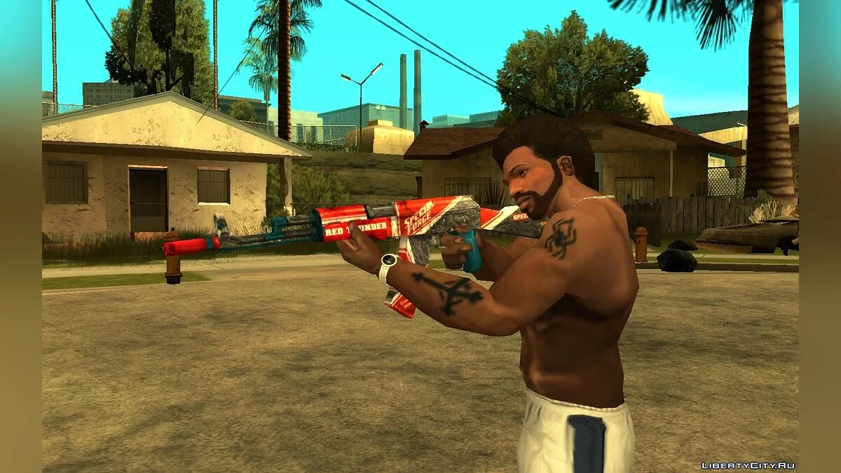 Red Thunder AK47 из игры SFPH Playpark / GTA San Andreas
