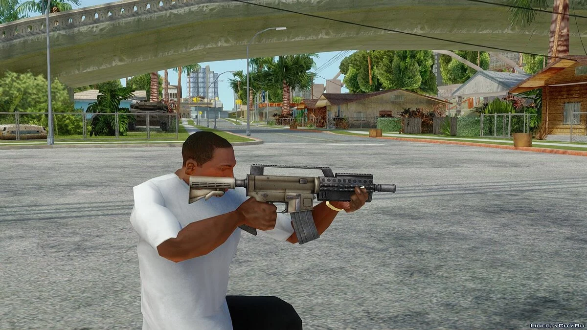 Автомат Assault Rifle из Batman Arkham Knight / GTA San Andreas