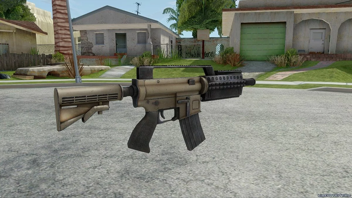 Автомат Assault Rifle из Batman Arkham Knight / GTA San Andreas
