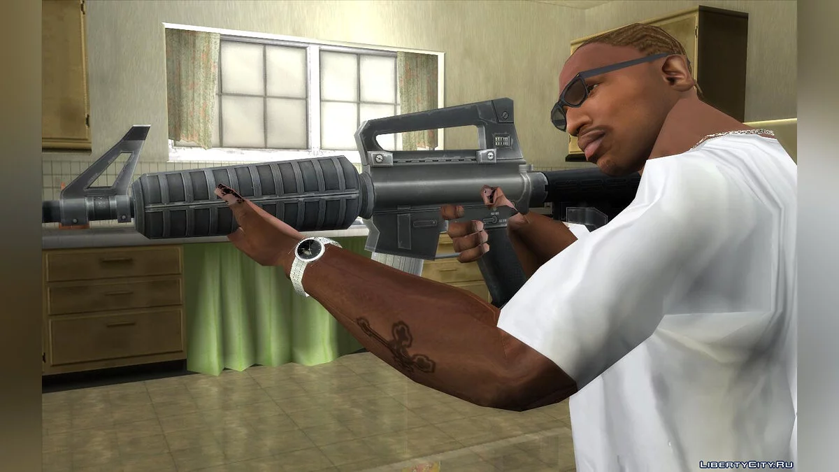Штурмовая винтовка из Fortnite / GTA San Andreas