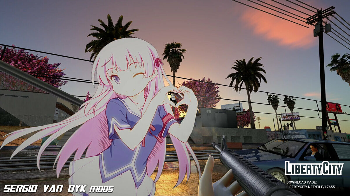 Скачать Ai Fuyuumi Waifu-Gun M16A4 Assistant для GTA San Andreas