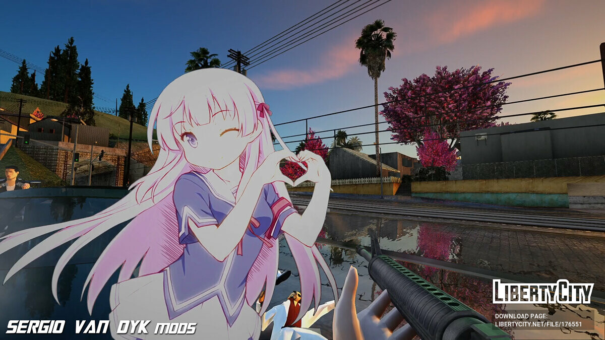 Скачать Ai Fuyuumi Waifu-Gun M16A4 Assistant для GTA San Andreas