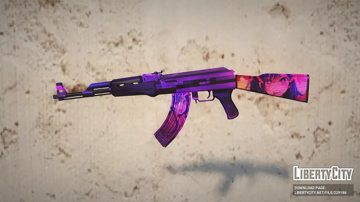AK-47 Ai Skin Simple / GTA San Andreas