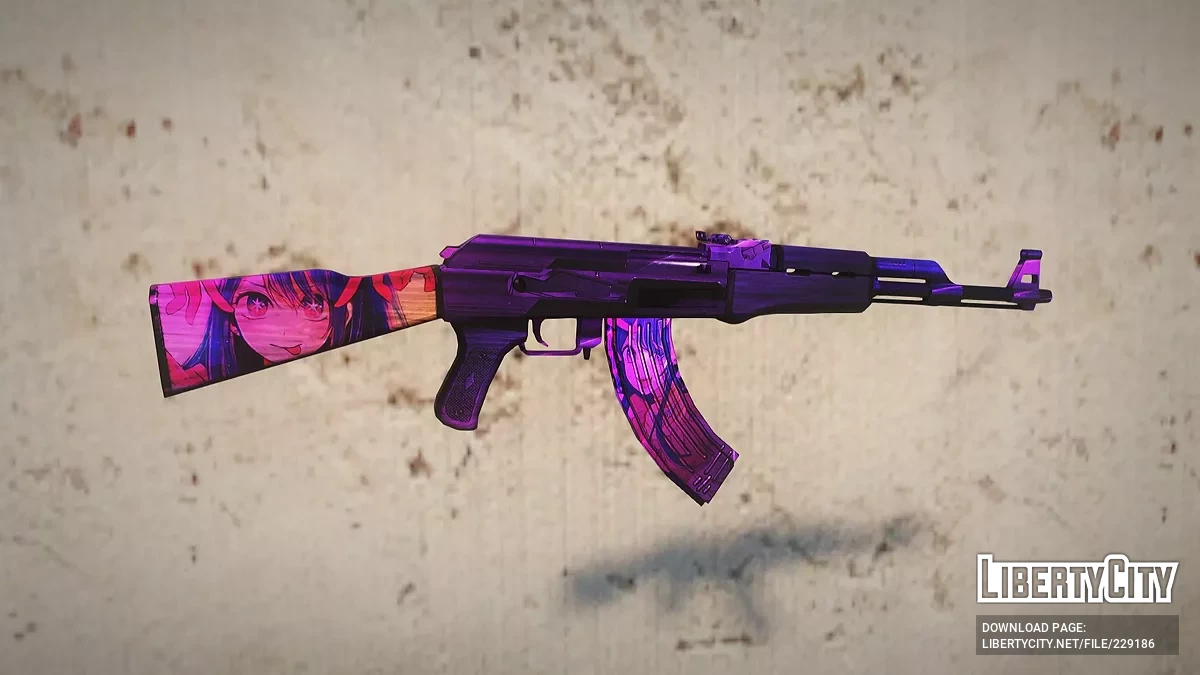 AK-47 Ai Skin Simple / GTA San Andreas
