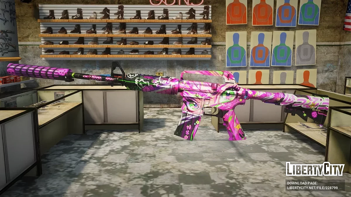 M4A1 Sparkling Gaze De Standoff 2 / GTA San Andreas