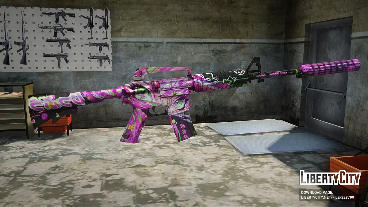 M4A1 Sparkling Gaze De Standoff 2 / GTA San Andreas