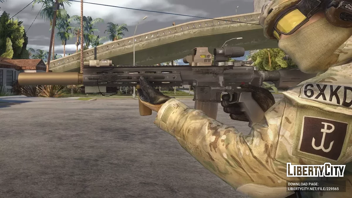 Germany HK 416 MOD3 Assault Rifle / GTA San Andreas
