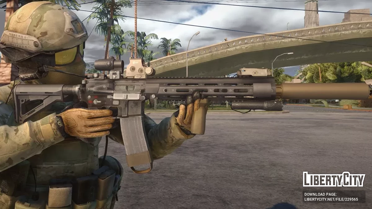 Germany HK 416 MOD3 Assault Rifle / GTA San Andreas