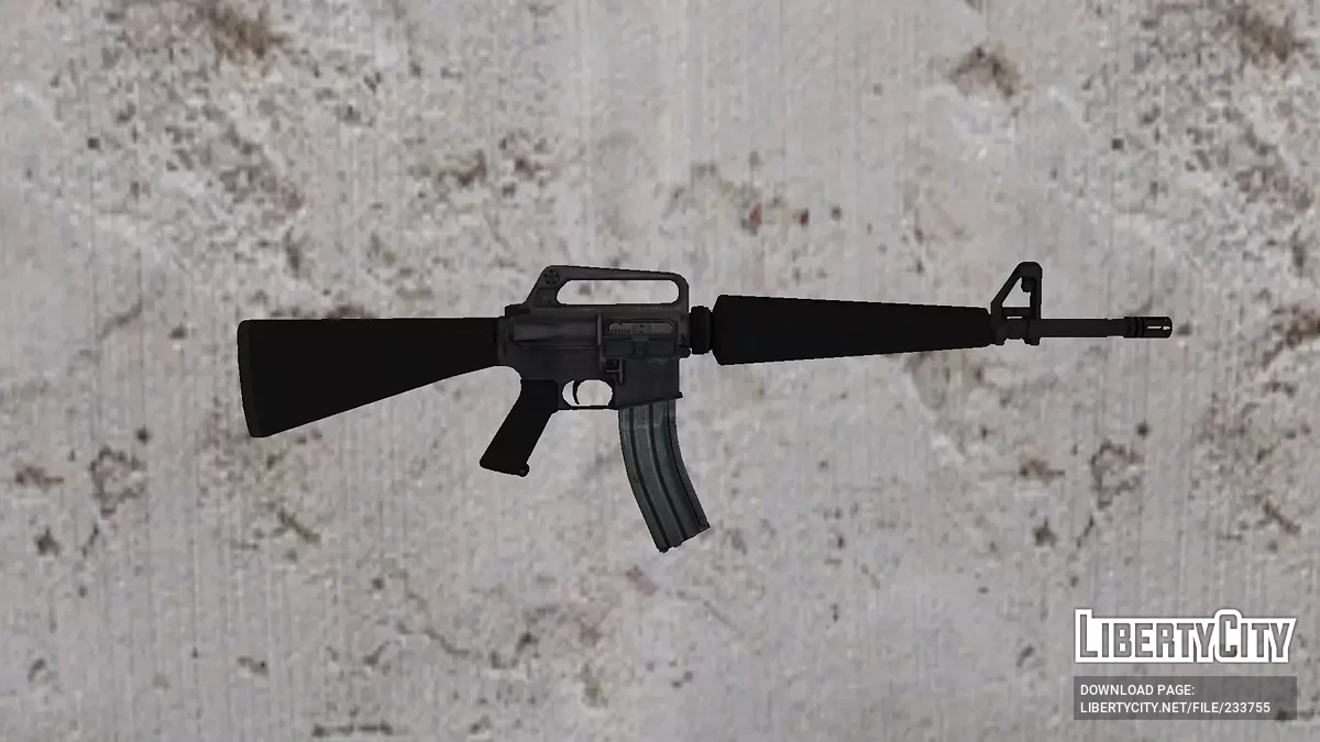Colt AR-15 с удлинённым магазином / GTA San Andreas