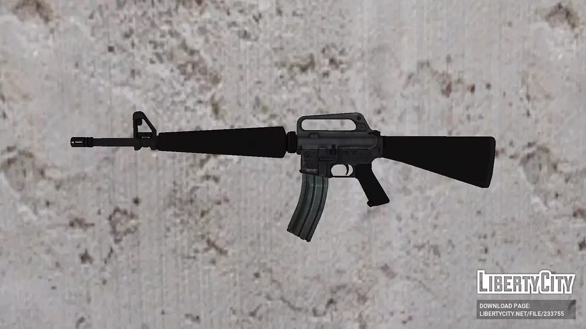 Colt AR-15 с удлинённым магазином / GTA San Andreas