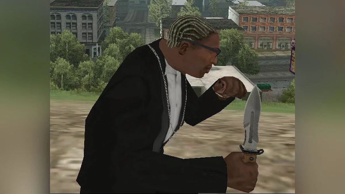 Нож из Crysis 2 / GTA San Andreas