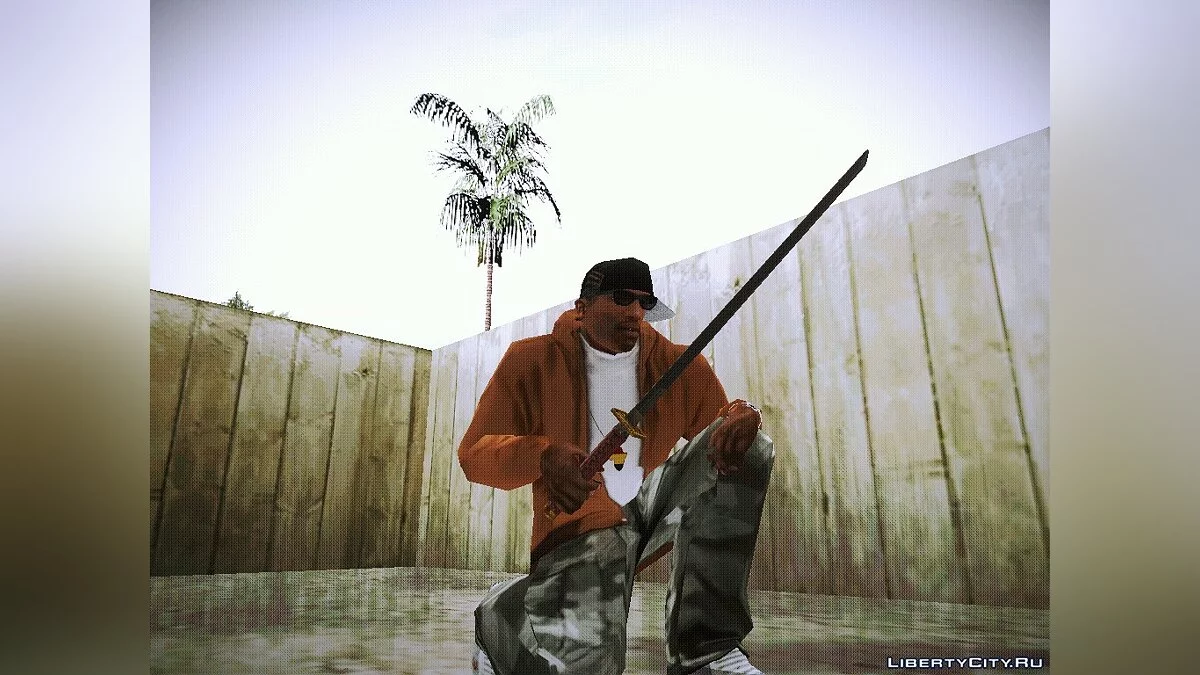 Katana Golden Ninjato из CS: Source / GTA San Andreas