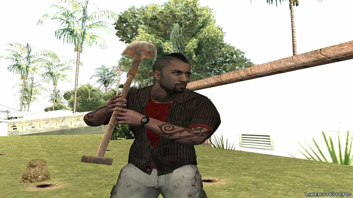 Лопата из Resident Evil 5 / GTA San Andreas