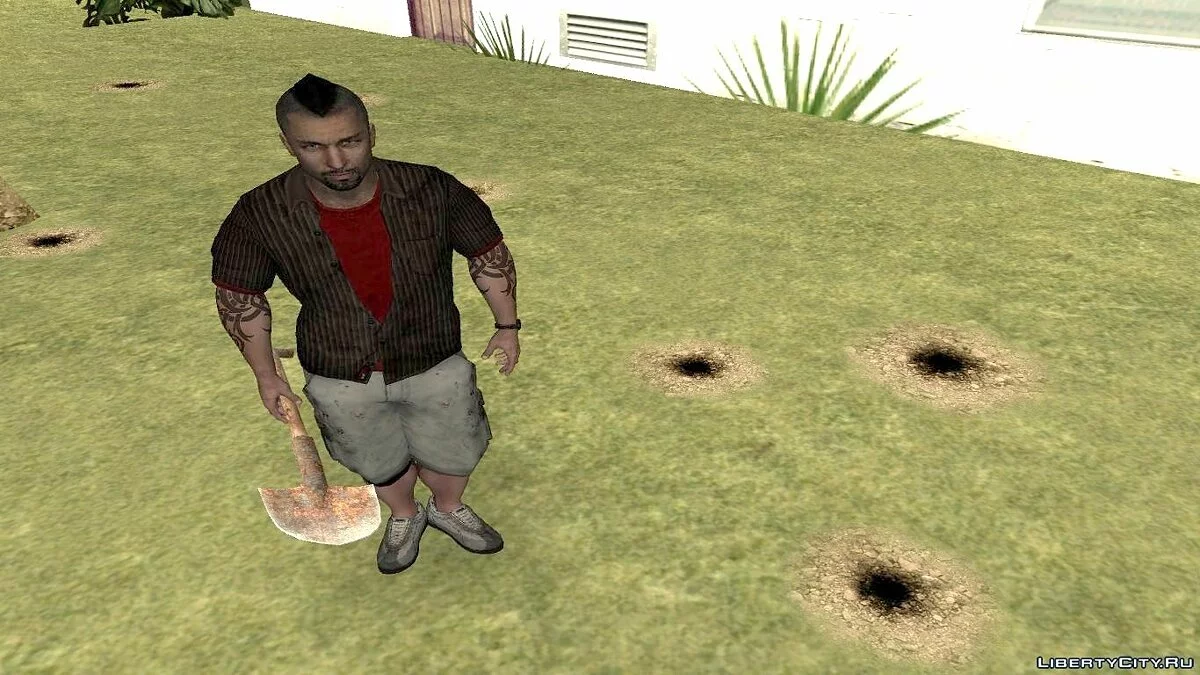 Лопата из Resident Evil 5 / GTA San Andreas