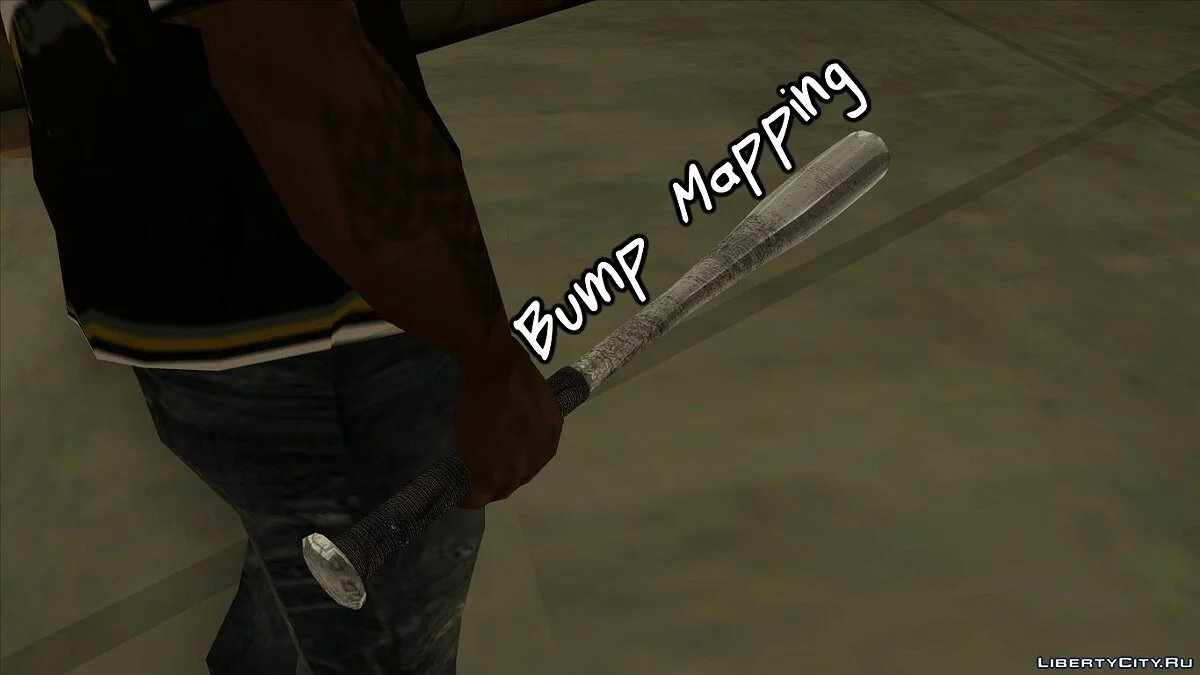 Baseball bat (Bump mapping) / GTA San Andreas