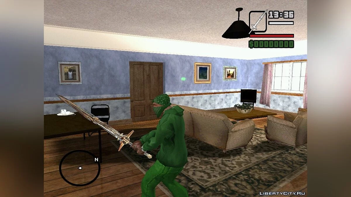 Меч из 4 фильма про Трансформеров / GTA San Andreas