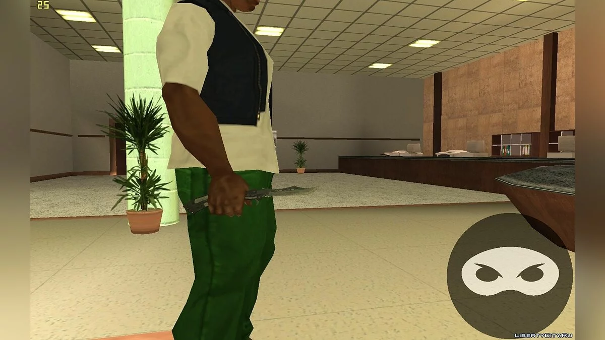 Нож-Бабочка из CS:GO / GTA San Andreas