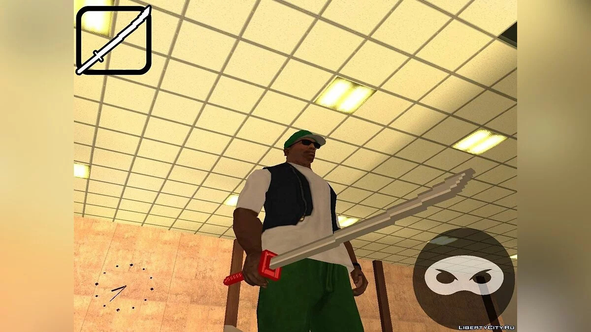 Катана в стиле Hotline Miami / GTA San Andreas