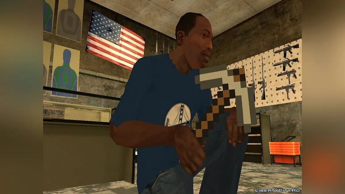 Кирка из Minecraft / GTA San Andreas