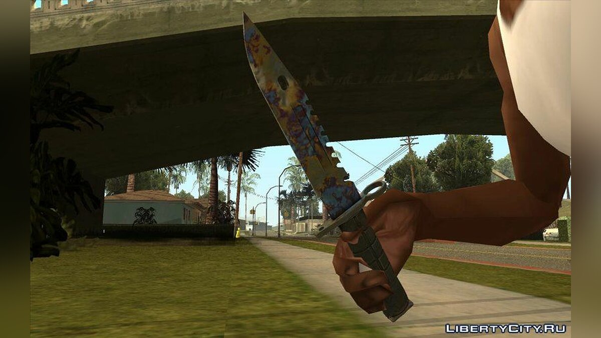 Download Knife from CS:GO M9 Bayonet | Case hardened for GTA San Andreas