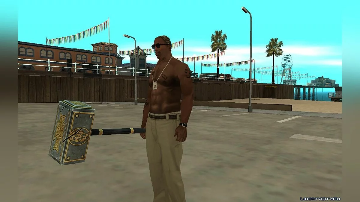 Молот Triple-H из WWE Immortals / GTA San Andreas