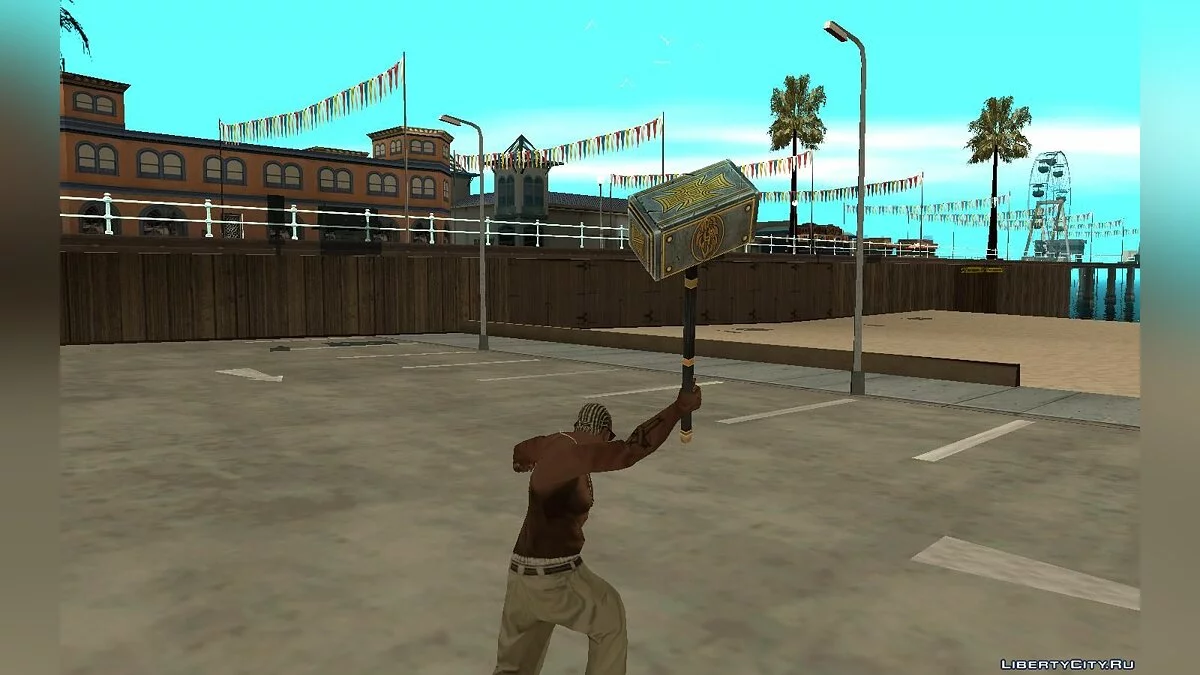 Молот Triple-H из WWE Immortals / GTA San Andreas