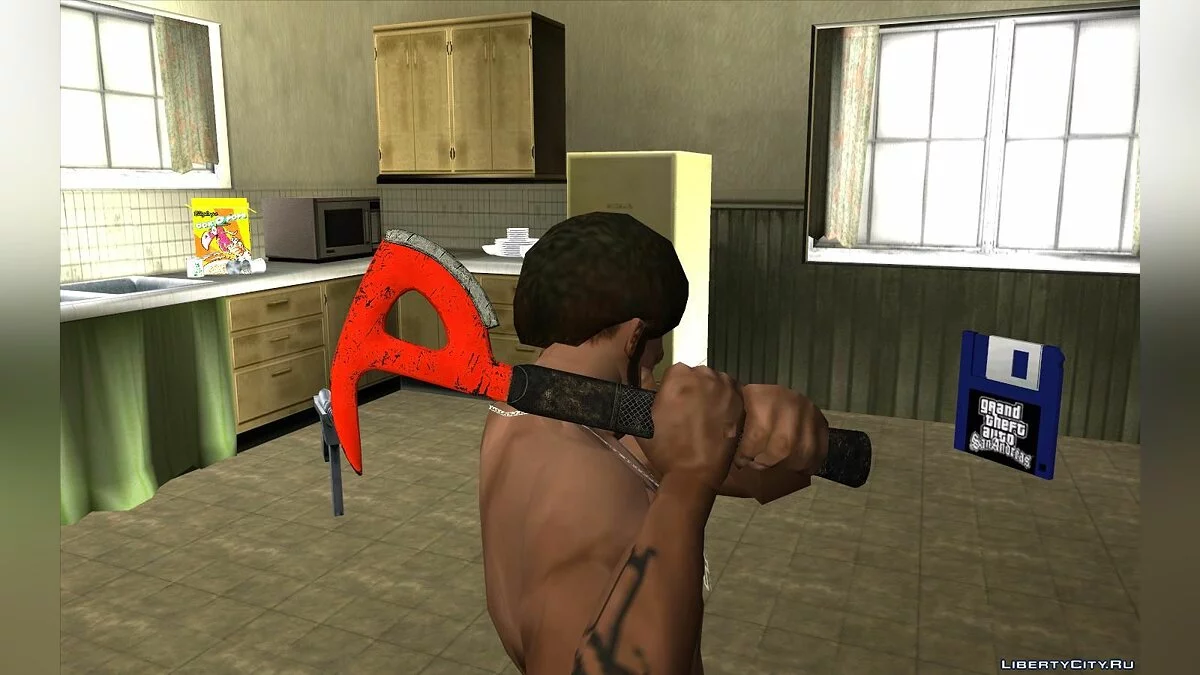 Топор из игры The Forest / GTA San Andreas