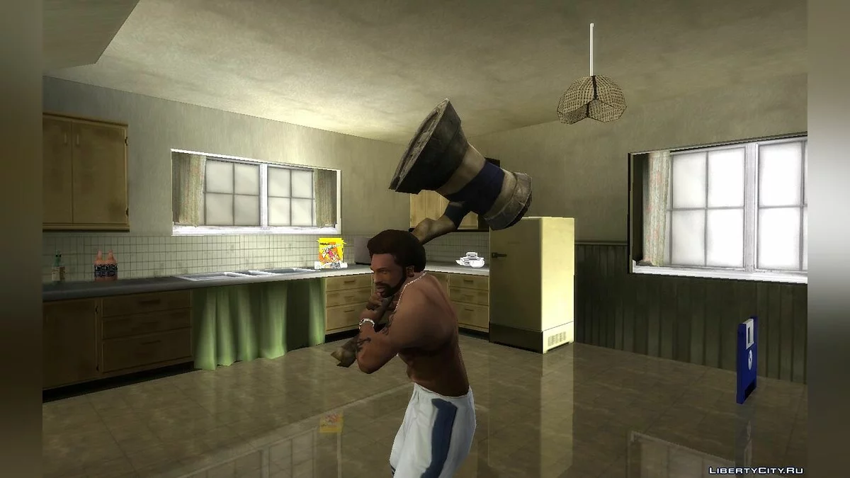 Кувалда полководца из игры The Last Remnant / GTA San Andreas