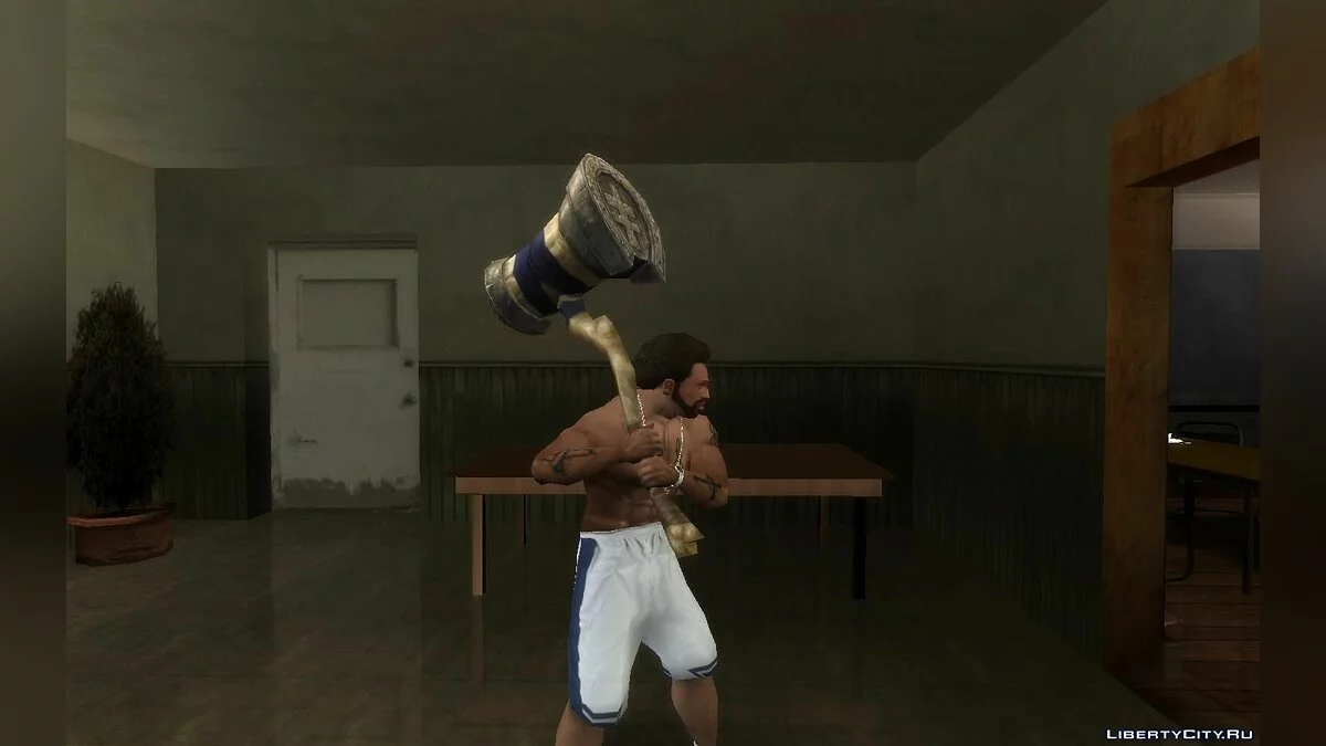 Кувалда полководца из игры The Last Remnant / GTA San Andreas
