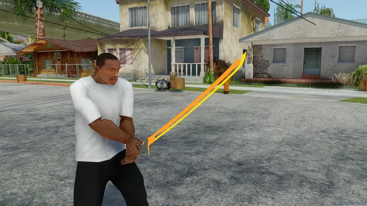 Thermal Blade из Cyberpunk 2077 / GTA San Andreas