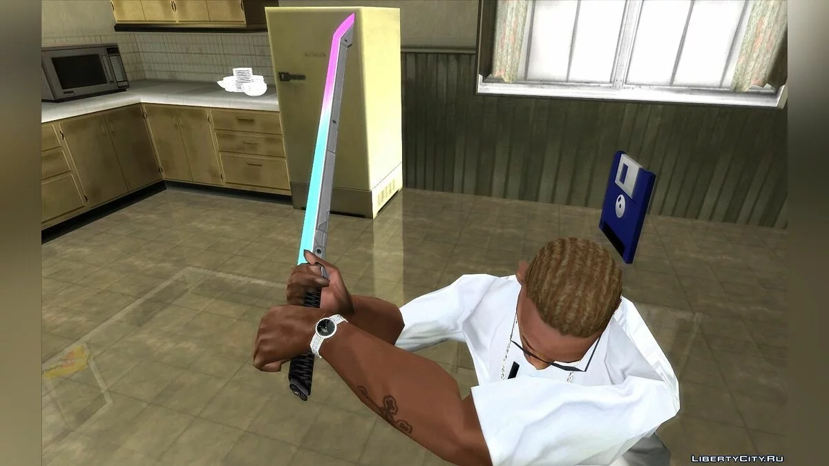 Неоновая катана / GTA San Andreas