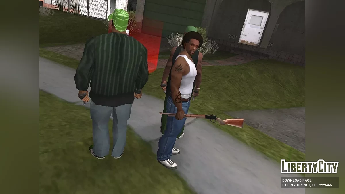 Ружье как бита / GTA San Andreas