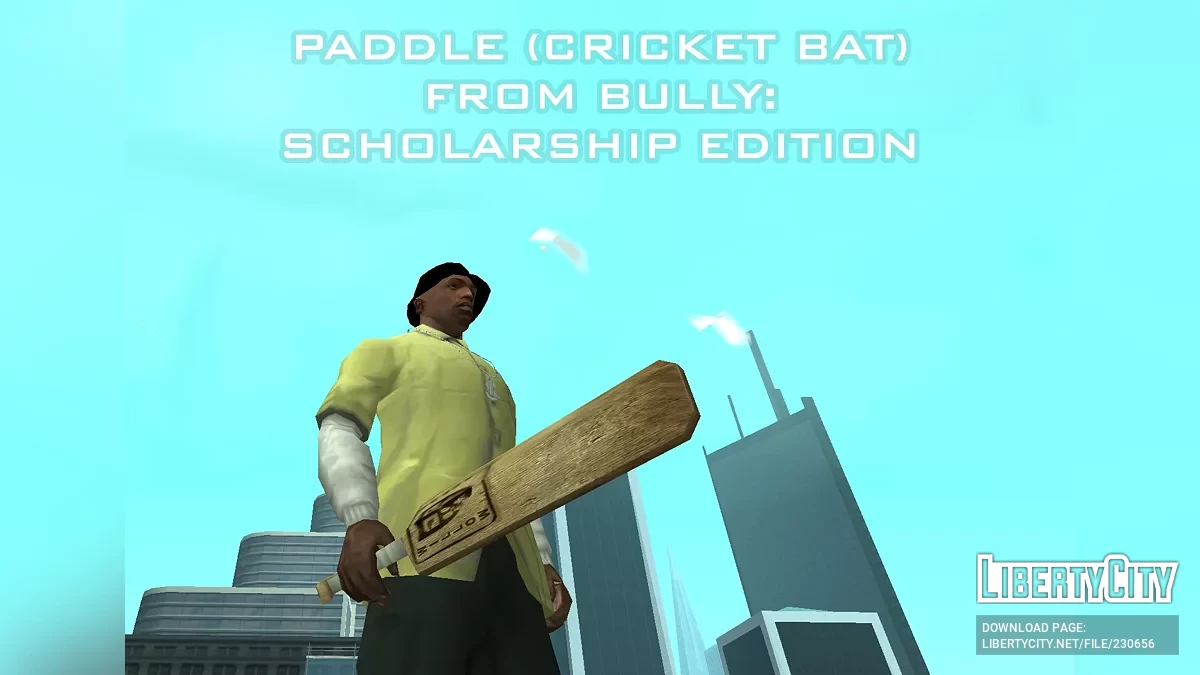 Бита для крикета из Bully: Scholarship Edition / GTA San Andreas