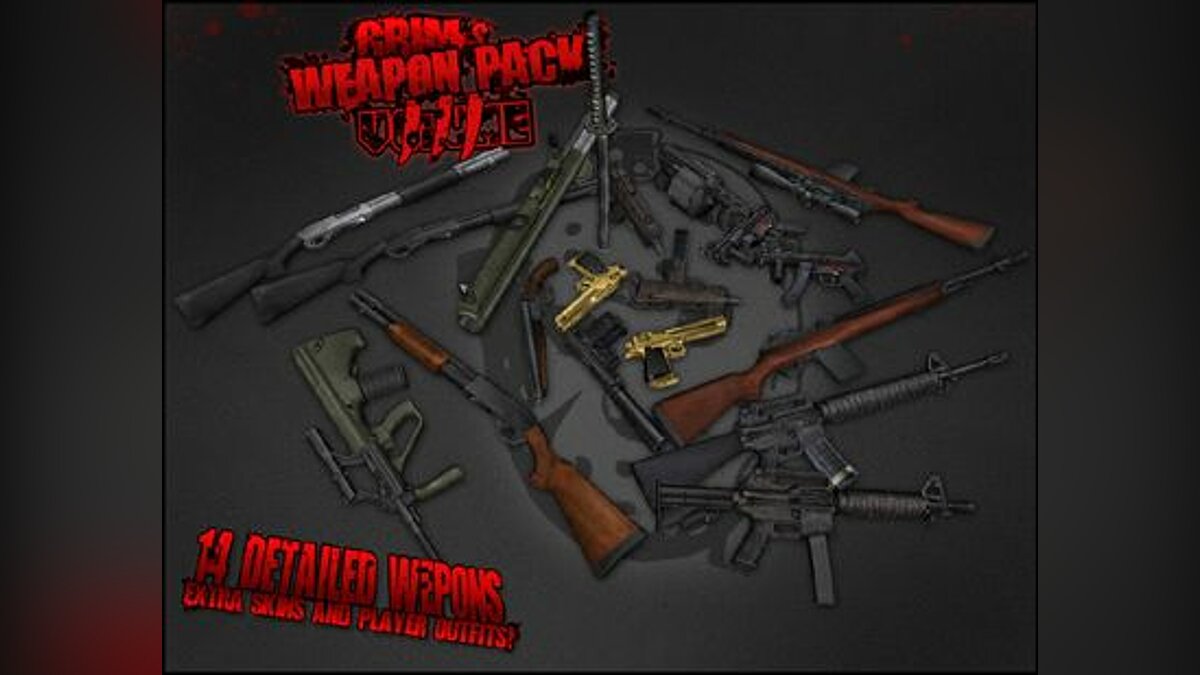GRIMs Weapon Pack Volume III для GTA San Andreas - Картинка #1